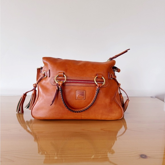 Dooney & Bourke Florentine Pocket Satchel - Natural Leather - Picture 3 of 12
